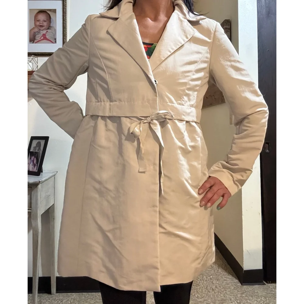 Petite LOFT Satin Trench Coat - Picture 2 of 7